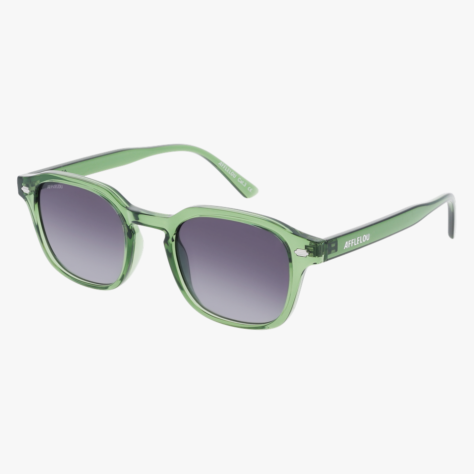 Lunettes de soleil homme NEVADA vert - Vue de face