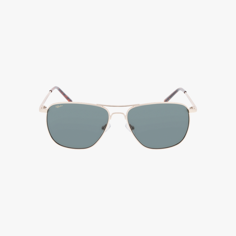 Lunettes de soleil IGNACIO dorée - Vue de face