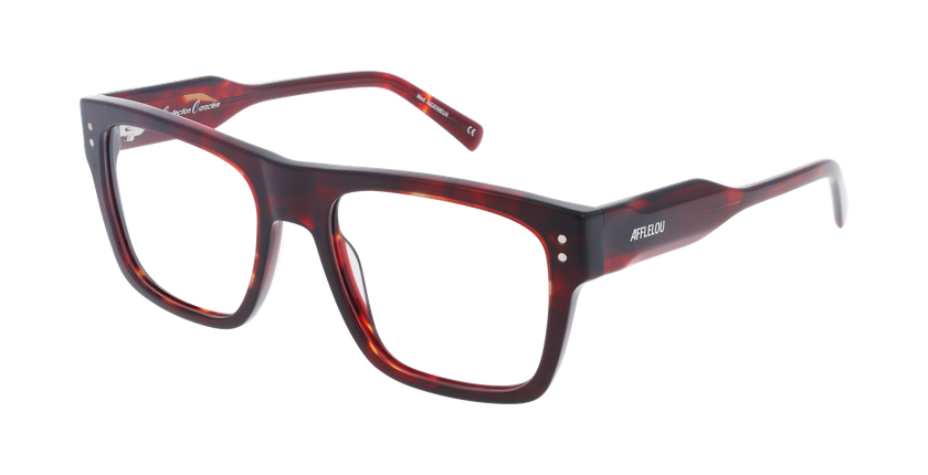 Lunettes de vue homme CARACTÈRES INGÉNIEUX écaille - Vue de face