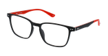 Lunettes de vue homme ARTURO noir/rouge - Vue de face