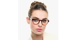 Lunettes de vue femme CARACTÈRES PIPLETTE écaille - Vue de face