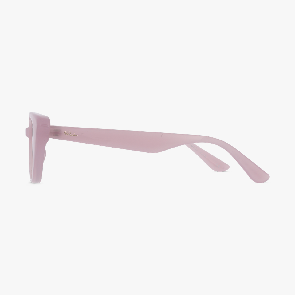 Lunettes de soleil femme REINA rose/dorée - Vue de face