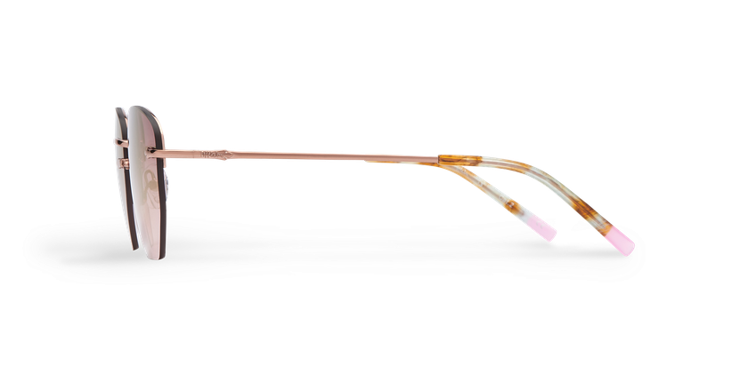LUNETTES DE SOLEIL femme JENNA rose/doré - Vue de côté