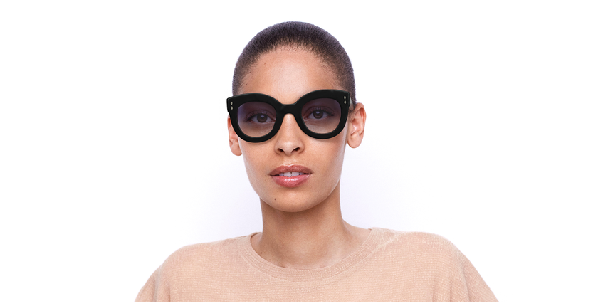 LUNETTES DE SOLEIL femme IM 0073/S noir/bleu - Vue de face