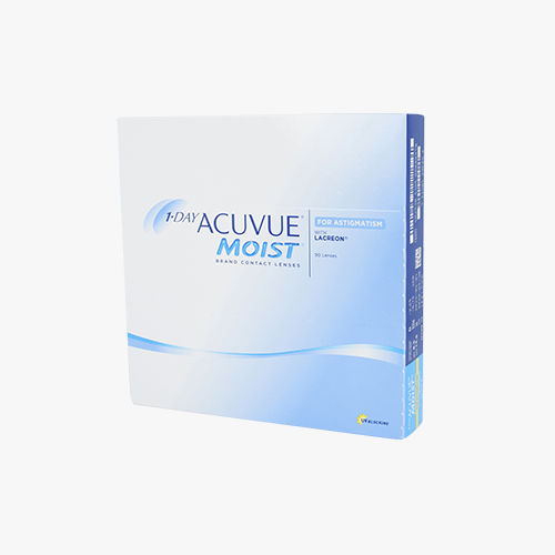 Lentilles de contact 1 Day Acuvue® Moist® for Astigmatism 90L - Vue de face