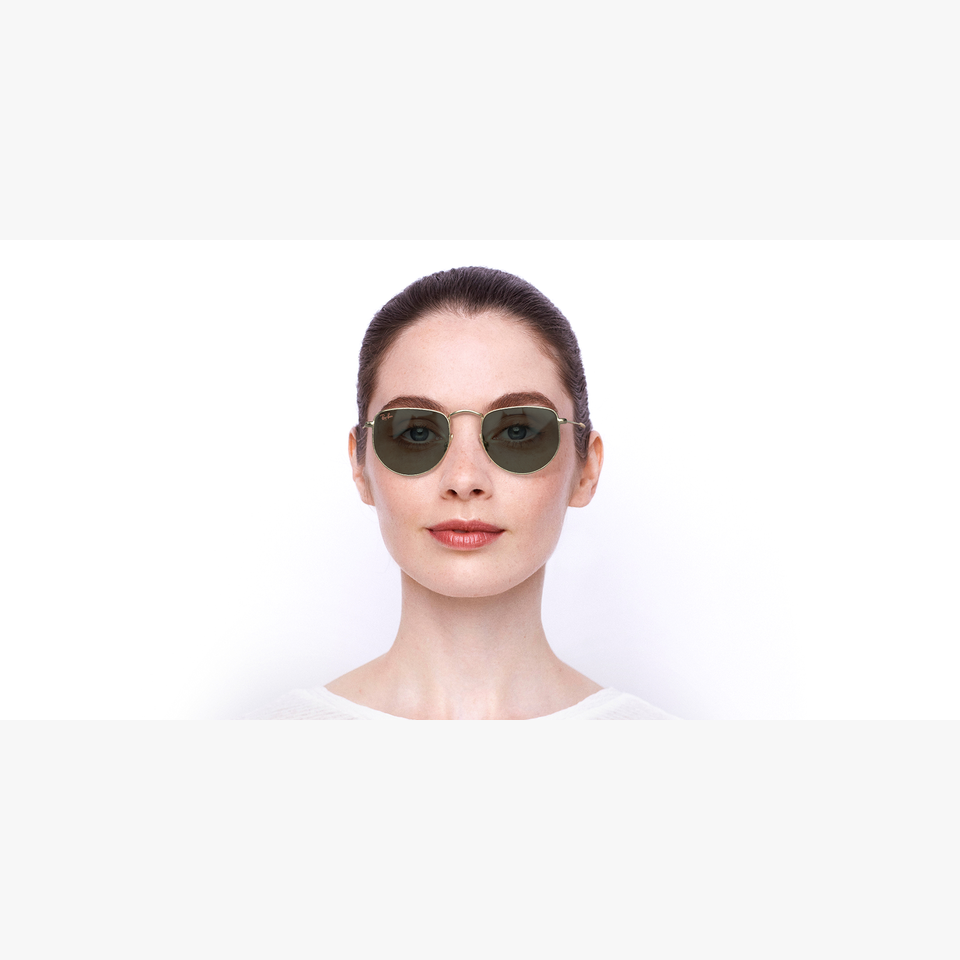 Lunettes de soleil EVOLUTION 0RB3958 dorée - Vue de face