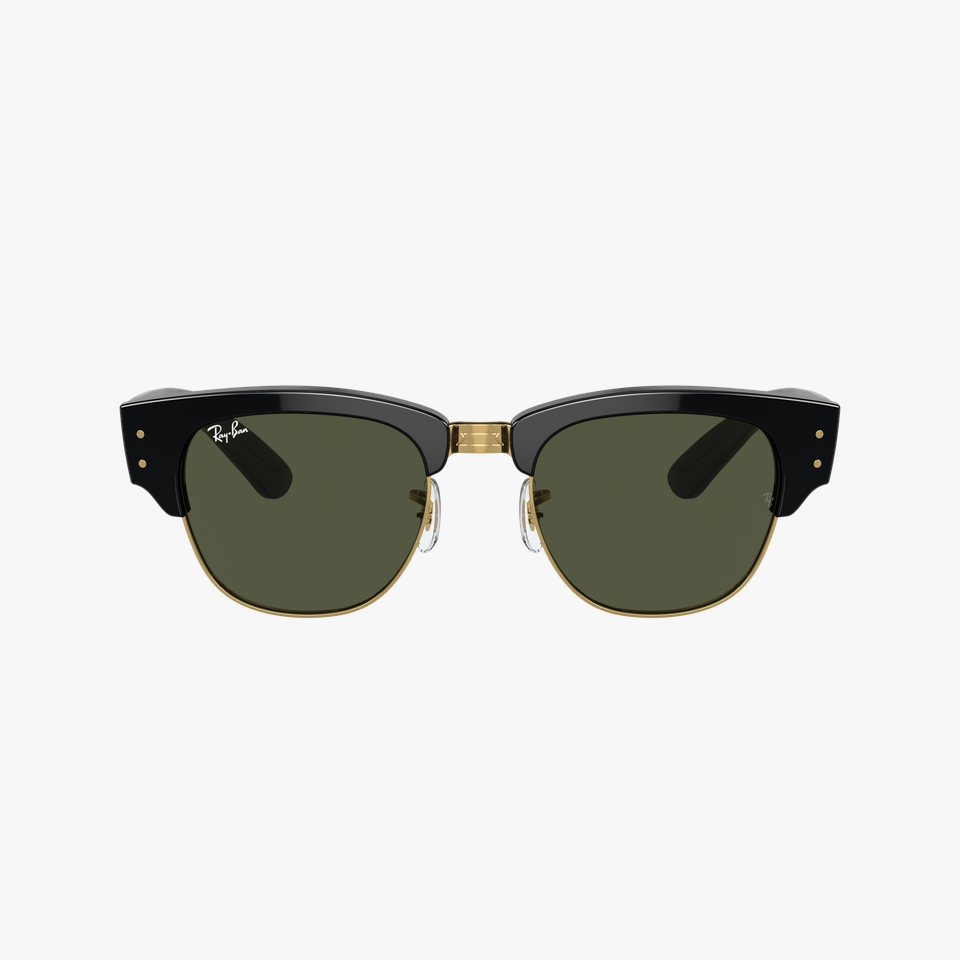 Lunettes de soleil Mega Clubmaster RB0316S noir - Vue de face