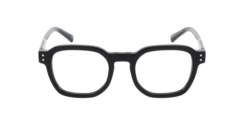 Lunettes de vue homme CARACTÈRES VOLONTAIRE noir - Vue de face