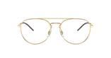 Lunettes de vue 0RX6414 dorée - Vue de face