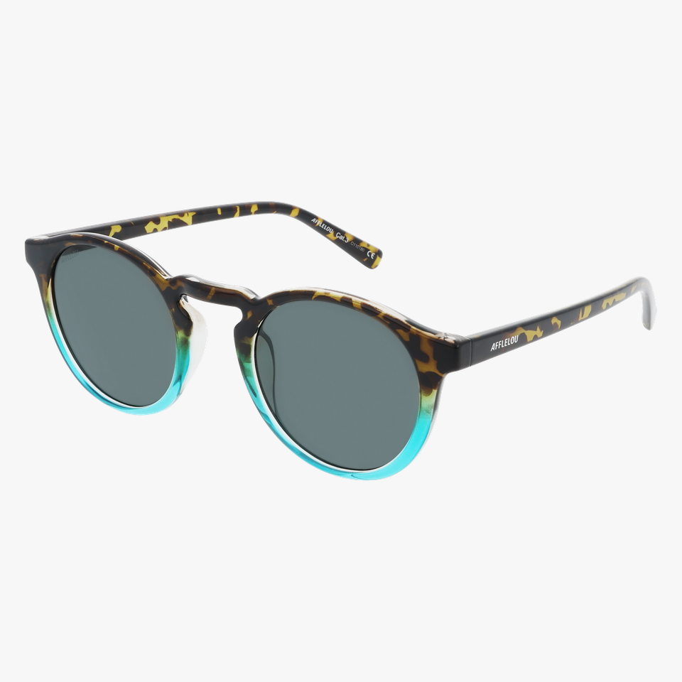 Lunettes de soleil MIRADOR écaille/vert - Vue de face