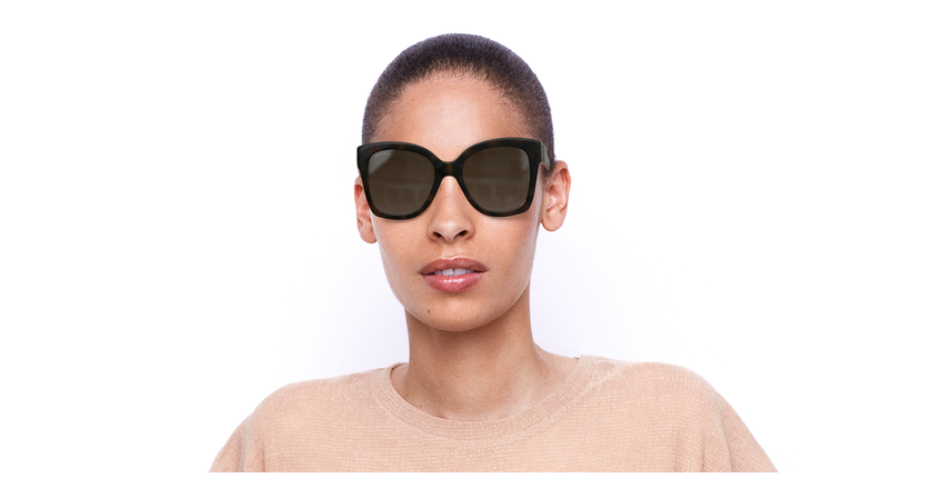 LUNETTES DE SOLEIL femme GG0459S marron - Vue de face
