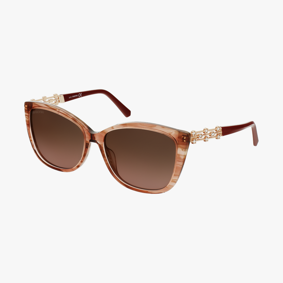 Lunettes de soleil femme SK0291 rose/marron - Vue de côté