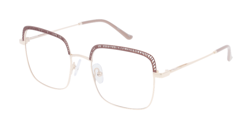 Lunettes de vue femme MAGIC294 marron/dorée - Vue de face