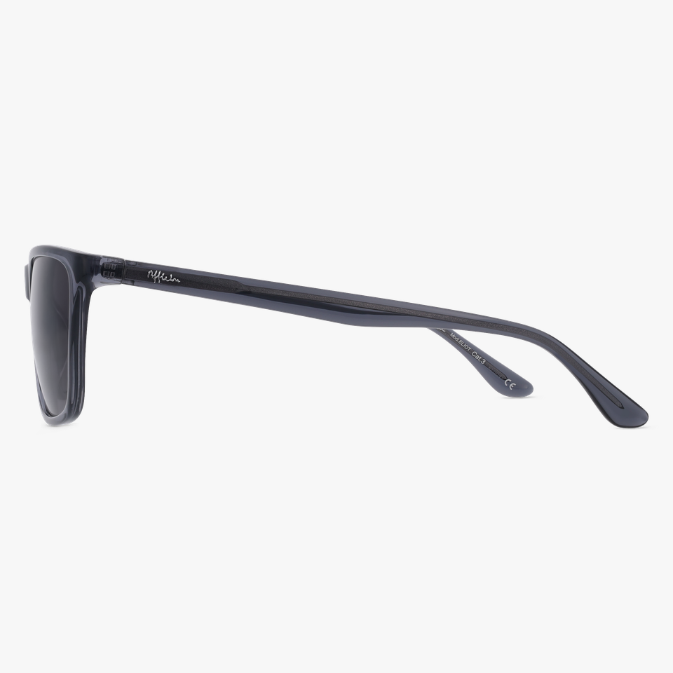 Lunettes de soleil homme ELIOT blanc/gris - Vue de face