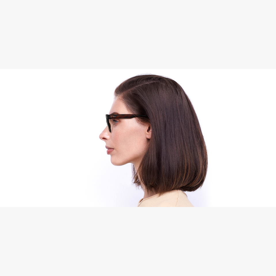 Lunettes de soleil femme DEVI écaille/rose - Vue de face