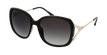 LUNETTES DE SOLEIL femme ROSALES noir/doré - vue de 3/4