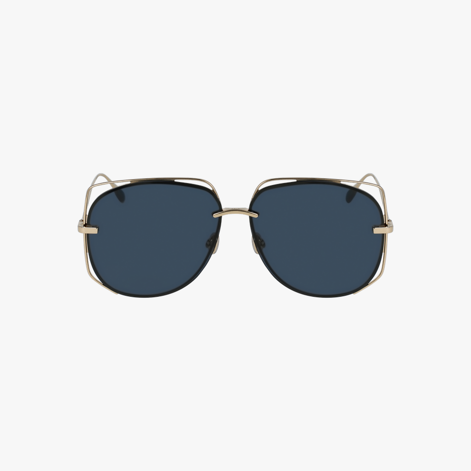 Lunettes de soleil femme DIORSTELLAIRE6 dorée - Vue de face
