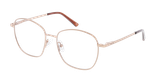 Lunettes de vue femme MADDIE dorée - Vue de face