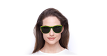 LUNETTES DE SOLEIL Skyline vert/jaune - Vue de face