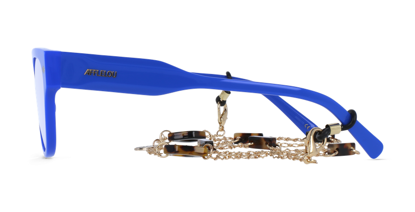 Lunettes de vue femme CARACTÈRES AUDACIEUSE bleu - Vue de face