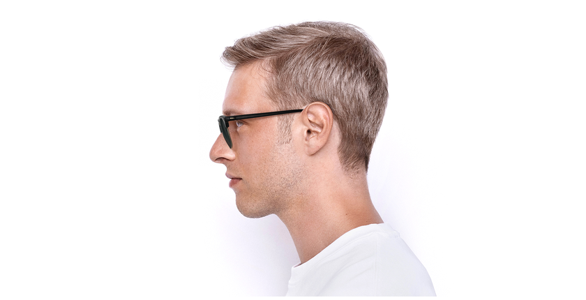 LUNETTES DE SOLEIL CLUBMASTER noir - Vue de côté
