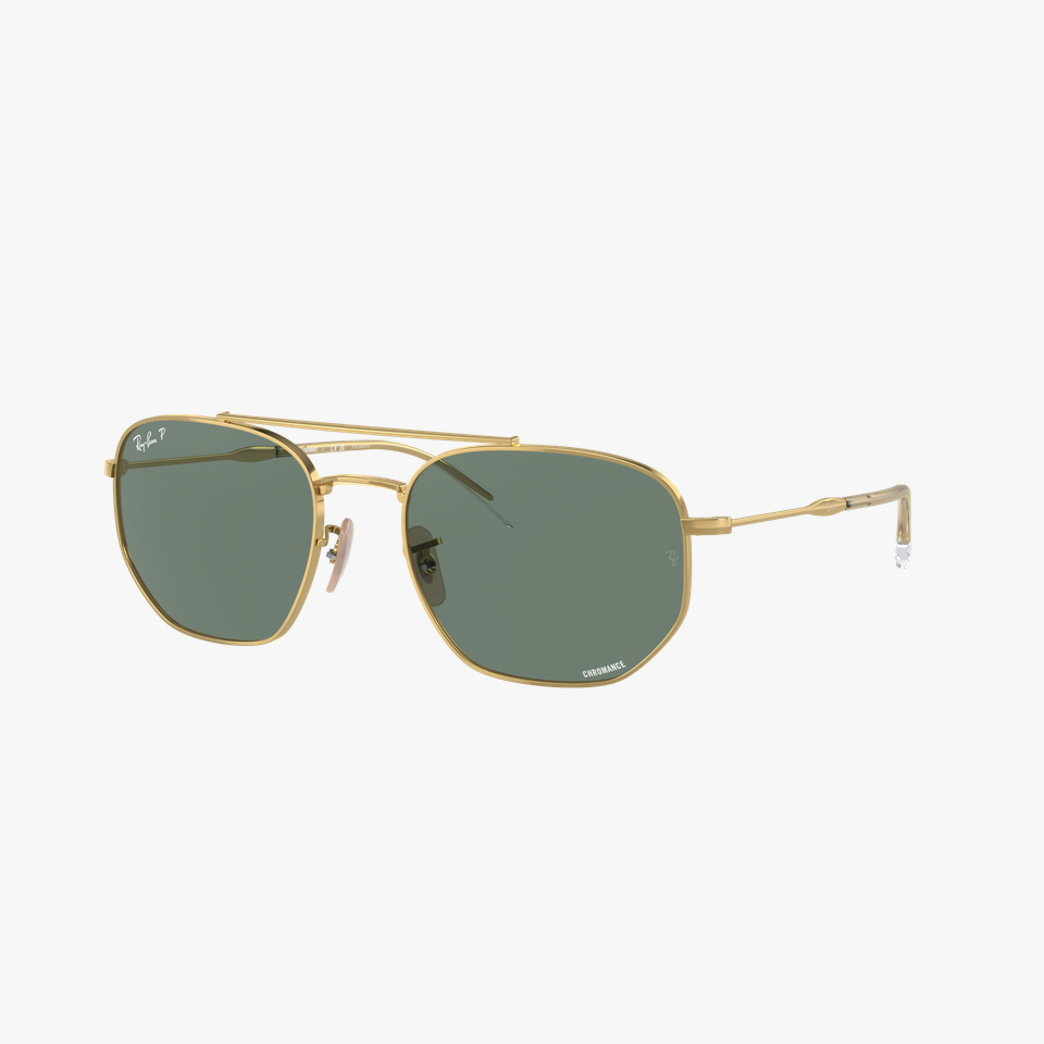 Lunettes de soleil RB3707 dorée - Vue de face