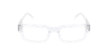 Lunettes de vue homme CARACTÈRES AMBITIEUX blanc - Vue de face