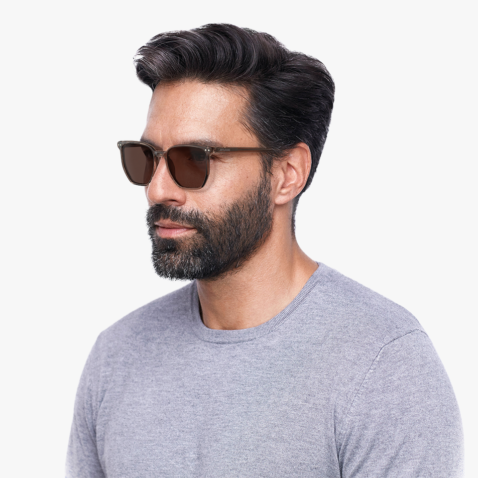 Lunettes de soleil AUSTIN marron - Vue de face
