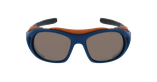 LUNETTES DE SOLEIL LANDMARK DHX0064 bleu foncé mat/marron - Vue de face