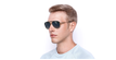 LUNETTES DE SOLEIL 209/S doré - vue de 3/4