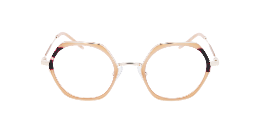 Lunettes de vue femme MAGIC220 rose/dorée - Vue de face