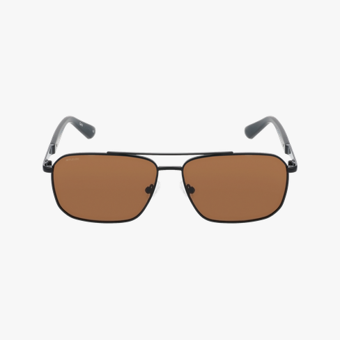 Lunettes de soleil homme TAVIO noir Vue de face