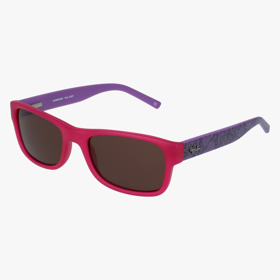 Lunettes de soleil enfant SAE5940 rose/violet - Vue de face