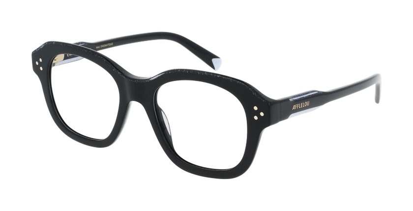 Lunettes de vue femme CARACTÈRES ÉNIGMATIQUE noir - Vue de face