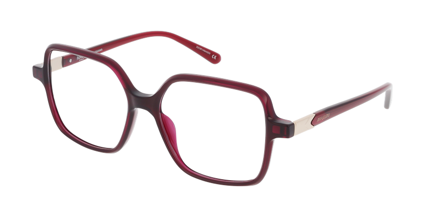 Lunettes de vue femme JOHANA rouge - Vue de face