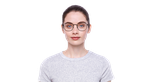 Lunettes de vue femme RZERO42 marron - Vue de face