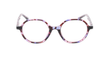 Lunettes de vue enfant CALIE écaille/violet - Vue de face