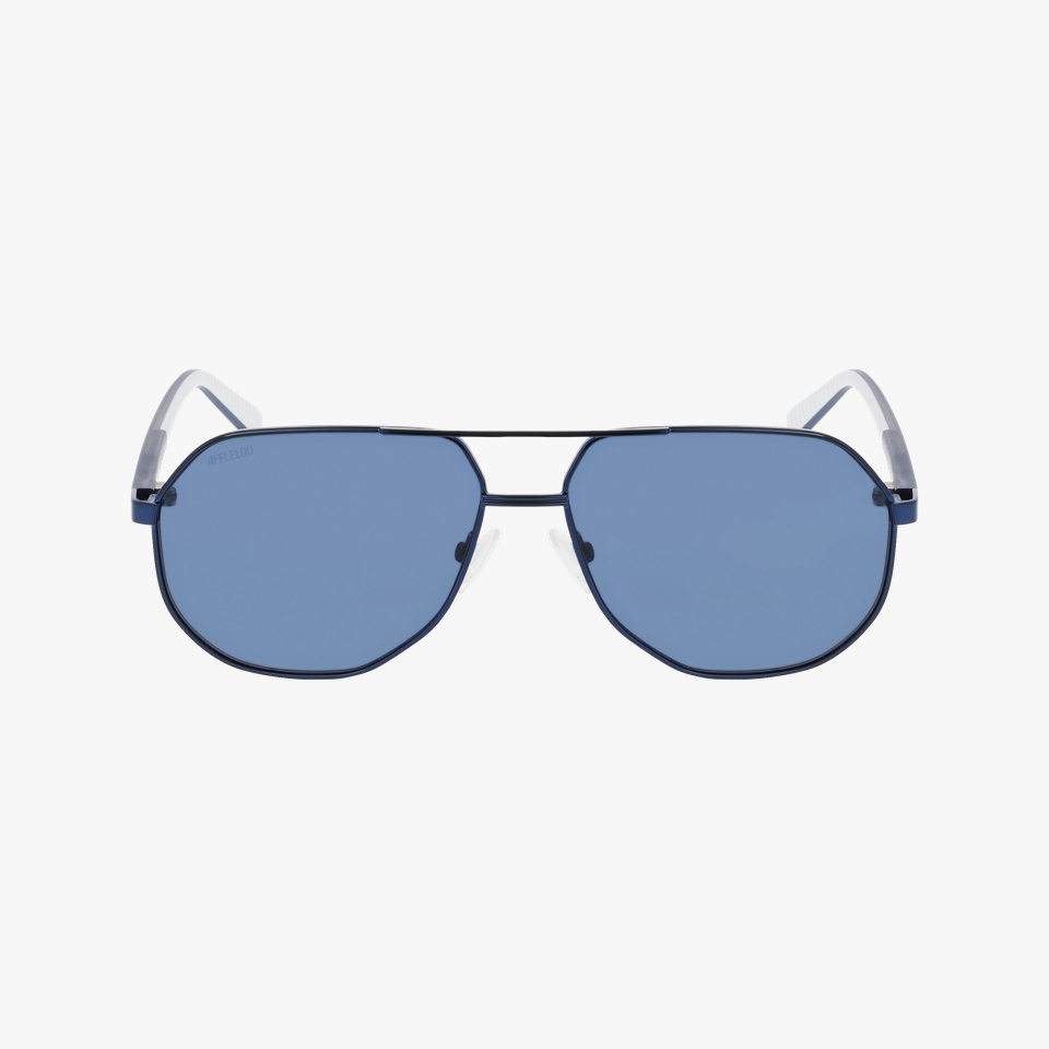 Lunettes de soleil homme WESTON POLARIZED bleu - Vue de face
