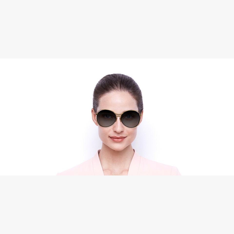 Lunettes de soleil femme 0BE3105 dorée - Vue de face