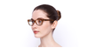 LUNETTES DE VUE femme LADYDIORO2 écaille - vue de 3/4