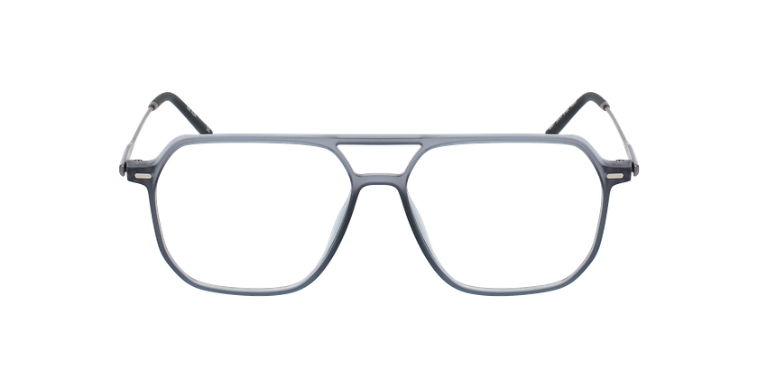 Lunettes de vue homme ALAN gun/argenté - Vue de face