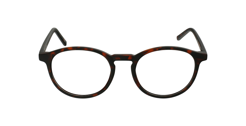 Lunettes de vue enfant RZERO26 écaille foncé/écaille rose - Vue de face