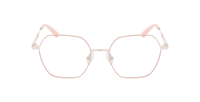 Lunettes de vue femme MAGIC 317 rose/dorée - Vue de face