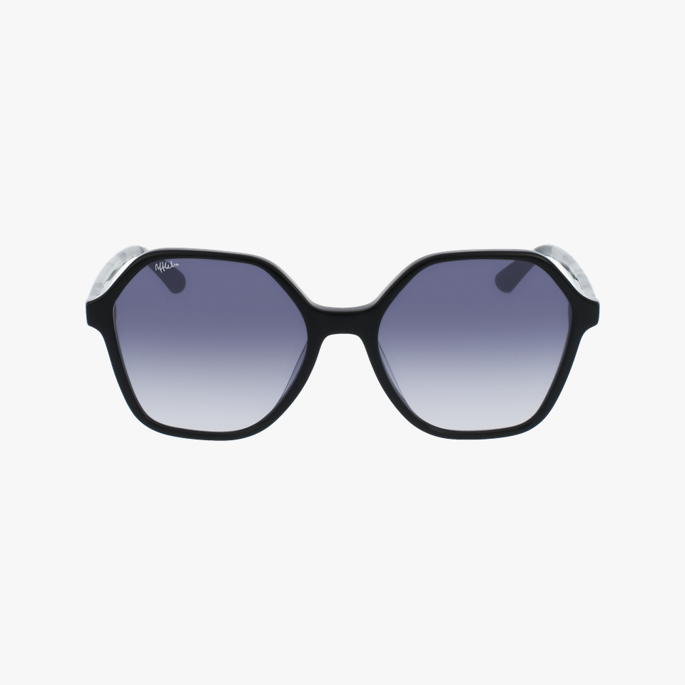 Lunettes de soleil femme AVA noir/écaille - Vue de face