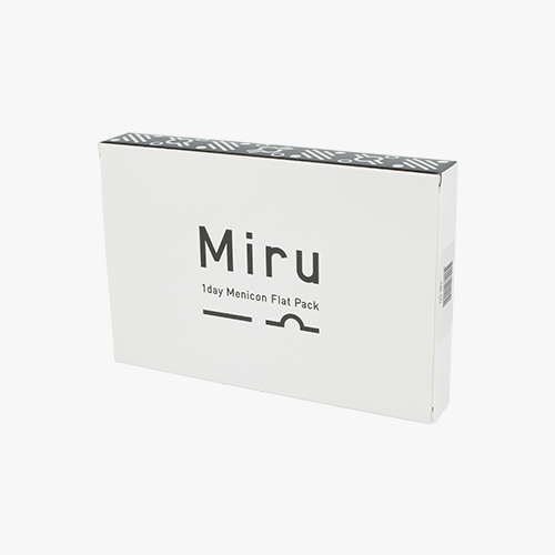 Lentilles de contact Miru 1day Menicon Flat Pack 3 * 30 L - Vue de face