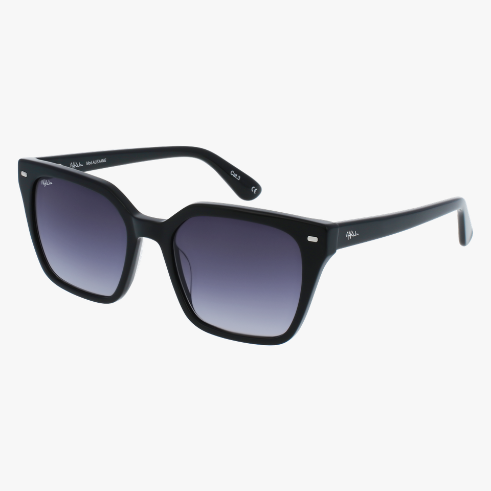 Lunettes de soleil femme ALEXANE noir - Vue de face