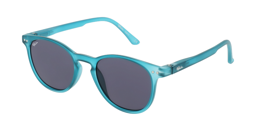 LUNETTES DE SOLEIL enfant FELIZ bleu/bleu foncé mat - vue de 3/4