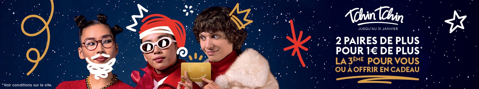 Tchin Tchin Spécial Fêtes - La 3ème paire pour vous ou à offrir en cadeau