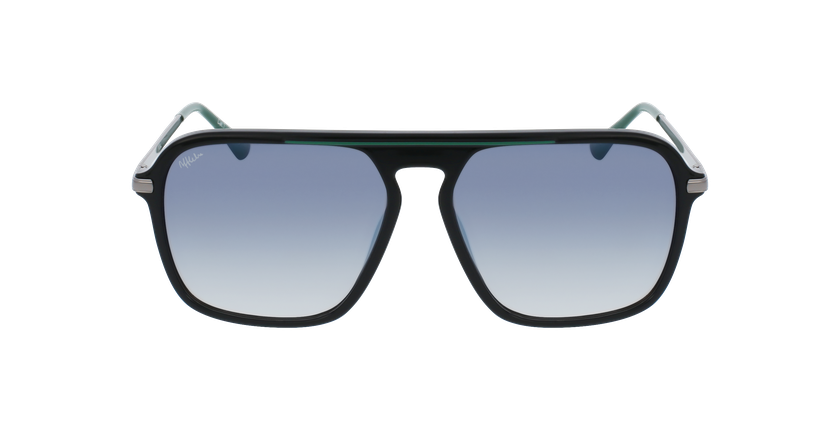 LUNETTES DE SOLEIL homme ILLAS noir/vert - Vue de face