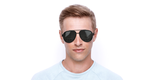 LUNETTES DE SOLEIL homme GG0447S noir - Vue de face